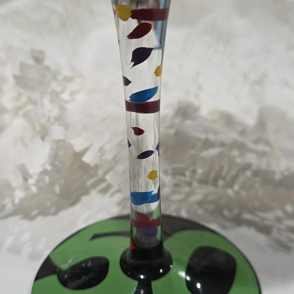 Lolita Hand Painted Wine Glass 50 and Fabulous 50th Birthday. Used